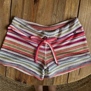 Striped Multicolor Knit Women’s Shorts